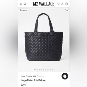 MZ Wallace Metallic Quilted Bag